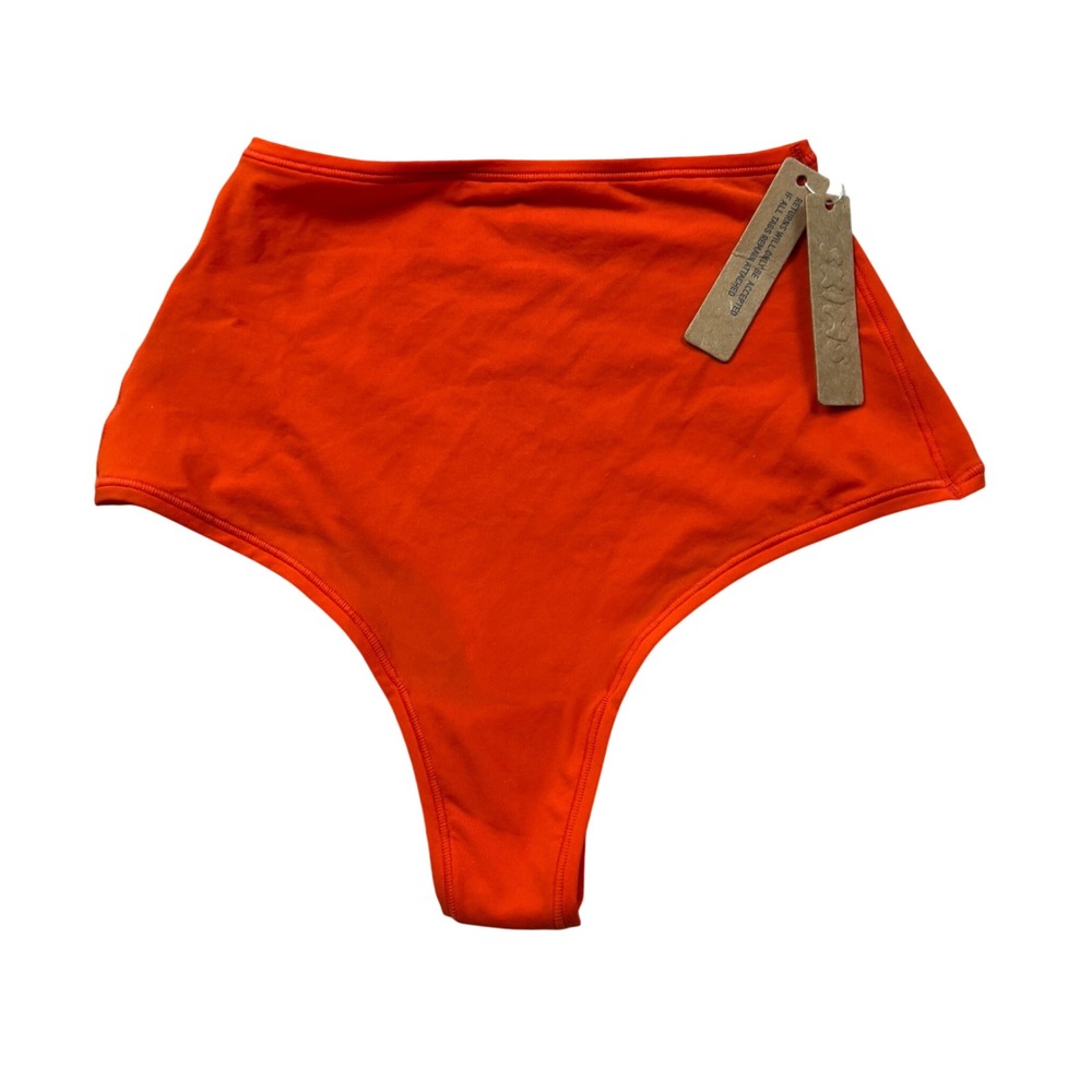 SKIMS Fits Everybody High Waisted Thong Limited Edition Color Fire Women Small